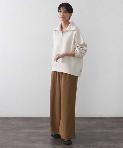 OPAQUE.CLIP / オペーク ドット クリップ カットソー | ハーフジップトップス/セットアップ対応可【洗濯機OK】 | 詳細2