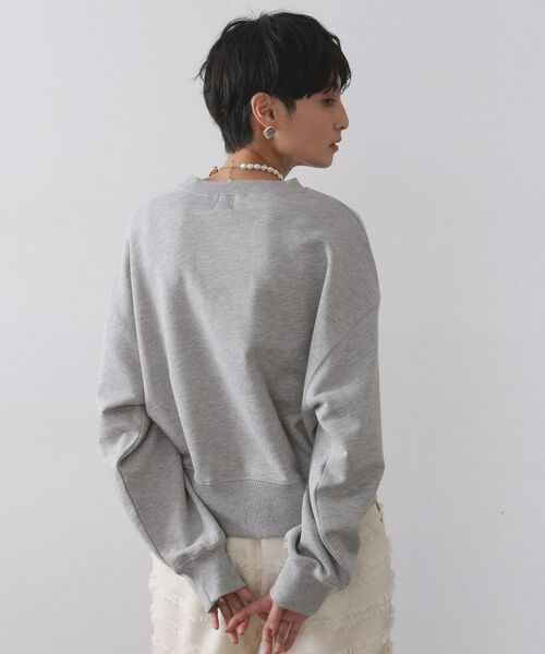 OPAQUE.CLIP / オペーク ドット クリップ カットソー | 刺繍ロゴスウェット【洗濯機OK】 | 詳細1