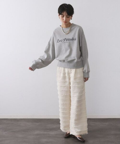 OPAQUE.CLIP / オペーク ドット クリップ カットソー | 刺繍ロゴスウェット【洗濯機OK】 | 詳細2