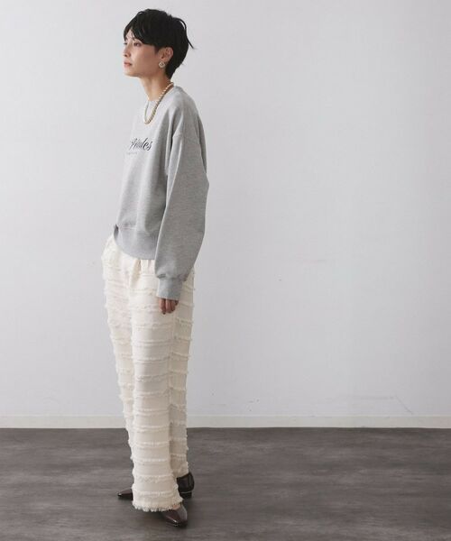 OPAQUE.CLIP / オペーク ドット クリップ カットソー | 刺繍ロゴスウェット【洗濯機OK】 | 詳細3