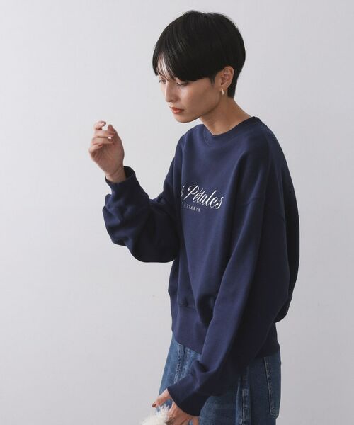 OPAQUE.CLIP / オペーク ドット クリップ カットソー | 刺繍ロゴスウェット【洗濯機OK】 | 詳細5