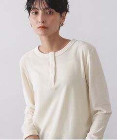 OPAQUE.CLIP / オペーク ドット クリップ カットソー | ベロアタッチリブトップス【洗濯機OK】