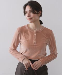 OPAQUE.CLIP / オペーク ドット クリップ カットソー | ベロアタッチリブトップス【洗濯機OK】