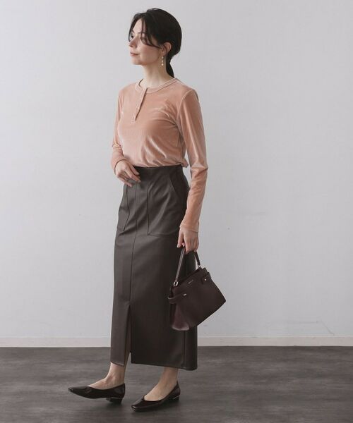 OPAQUE.CLIP / オペーク ドット クリップ カットソー | ベロアタッチリブトップス【洗濯機OK】 | 詳細11