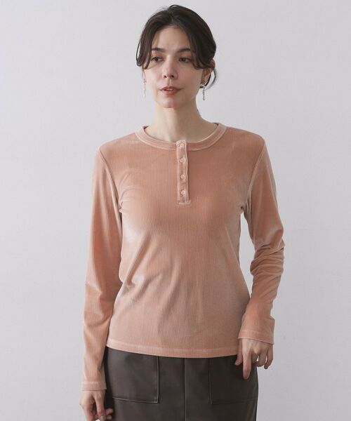 OPAQUE.CLIP / オペーク ドット クリップ カットソー | ベロアタッチリブトップス【洗濯機OK】 | 詳細13