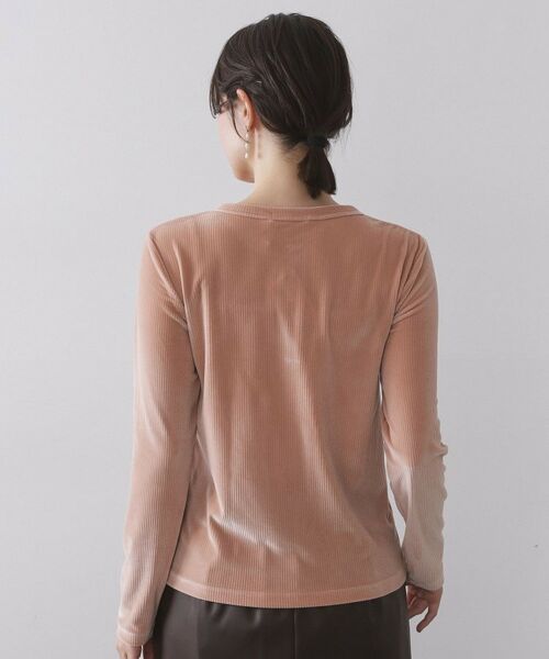 OPAQUE.CLIP / オペーク ドット クリップ カットソー | ベロアタッチリブトップス【洗濯機OK】 | 詳細15