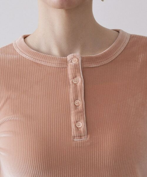 OPAQUE.CLIP / オペーク ドット クリップ カットソー | ベロアタッチリブトップス【洗濯機OK】 | 詳細16