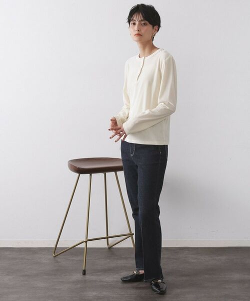 OPAQUE.CLIP / オペーク ドット クリップ カットソー | ベロアタッチリブトップス【洗濯機OK】 | 詳細2