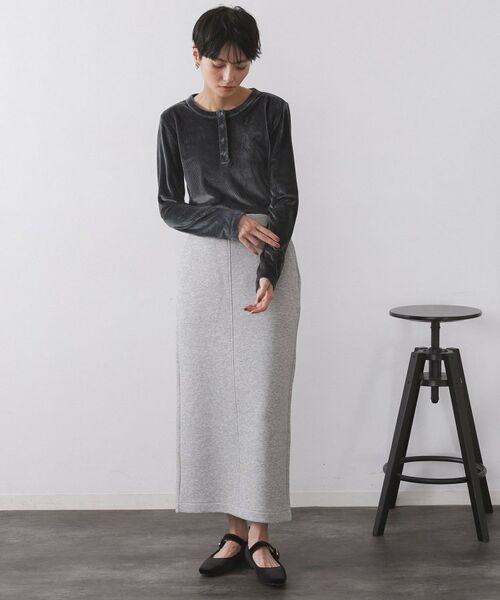 OPAQUE.CLIP / オペーク ドット クリップ カットソー | ベロアタッチリブトップス【洗濯機OK】 | 詳細6