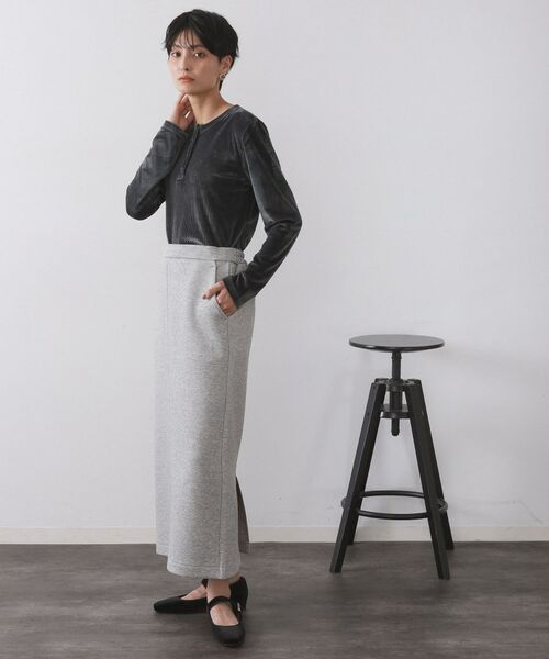 OPAQUE.CLIP / オペーク ドット クリップ カットソー | ベロアタッチリブトップス【洗濯機OK】 | 詳細7