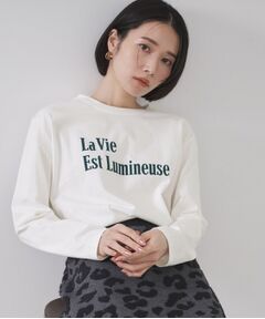 OPAQUE.CLIP / オペーク ドット クリップ カットソー | ロングロゴTシャツ【洗濯機OK】