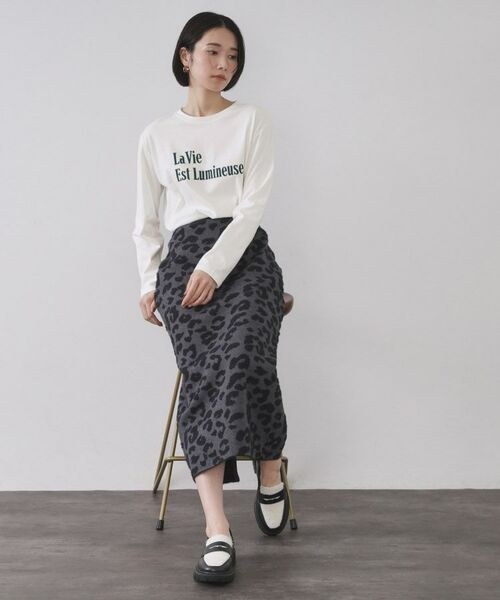 OPAQUE.CLIP / オペーク ドット クリップ カットソー | ロングロゴTシャツ【洗濯機OK】 | 詳細4