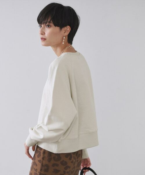 OPAQUE.CLIP / オペーク ドット クリップ スウェット | ラメ裏毛ショートプルオーバー【洗濯機OK】 | 詳細1