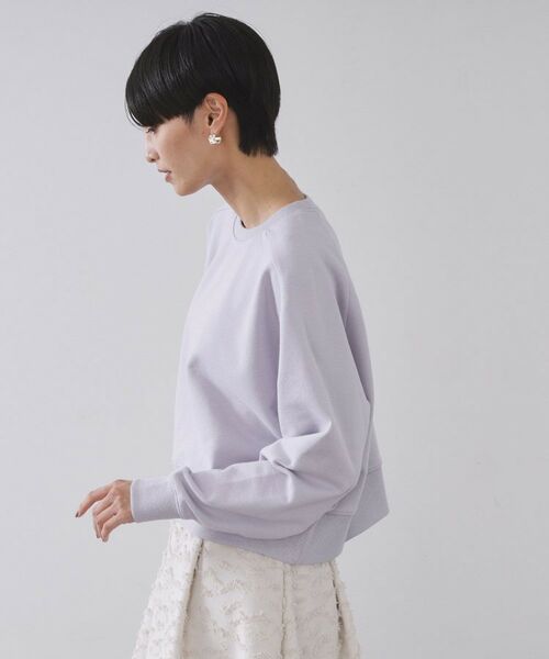 OPAQUE.CLIP / オペーク ドット クリップ スウェット | ラメ裏毛ショートプルオーバー【洗濯機OK】 | 詳細14