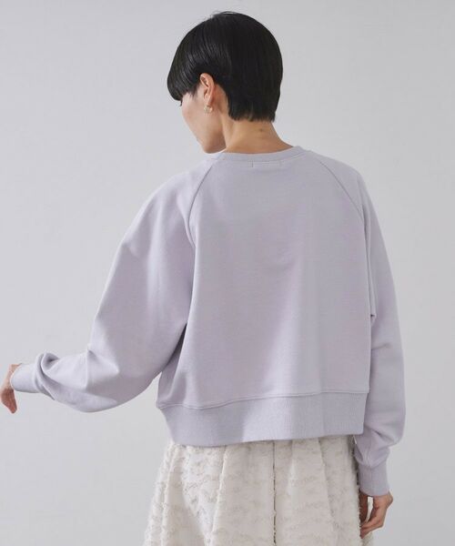 OPAQUE.CLIP / オペーク ドット クリップ スウェット | ラメ裏毛ショートプルオーバー【洗濯機OK】 | 詳細15