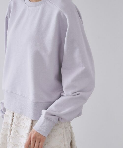 OPAQUE.CLIP / オペーク ドット クリップ スウェット | ラメ裏毛ショートプルオーバー【洗濯機OK】 | 詳細17