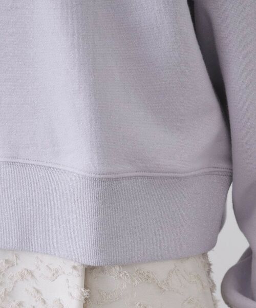 OPAQUE.CLIP / オペーク ドット クリップ スウェット | ラメ裏毛ショートプルオーバー【洗濯機OK】 | 詳細18