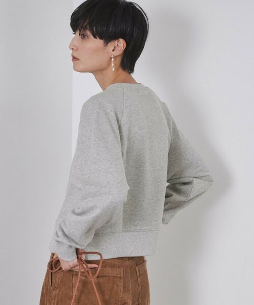 OPAQUE.CLIP / オペーク ドット クリップ スウェット | ラメ裏毛ショートプルオーバー【洗濯機OK】 | 詳細5