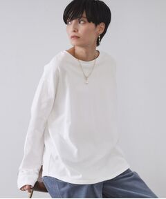 OPAQUE.CLIP / オペーク ドット クリップ カットソー | リラクシーロングTシャツ【洗濯機OK】