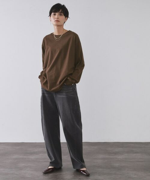 OPAQUE.CLIP / オペーク ドット クリップ カットソー | リラクシーロングTシャツ【洗濯機OK】 | 詳細10