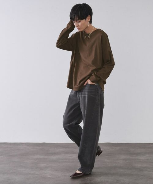 OPAQUE.CLIP / オペーク ドット クリップ カットソー | リラクシーロングTシャツ【洗濯機OK】 | 詳細11