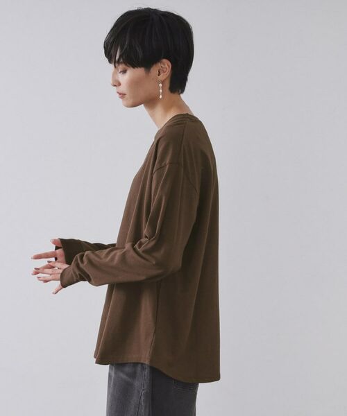 OPAQUE.CLIP / オペーク ドット クリップ カットソー | リラクシーロングTシャツ【洗濯機OK】 | 詳細14