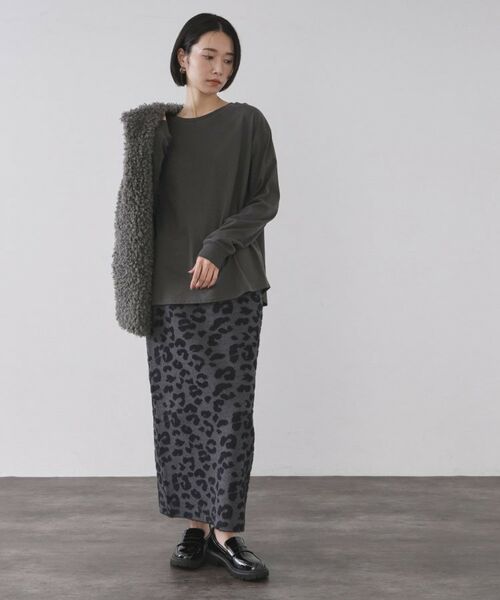 OPAQUE.CLIP / オペーク ドット クリップ カットソー | リラクシーロングTシャツ【洗濯機OK】 | 詳細6