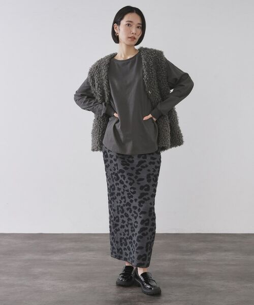 OPAQUE.CLIP / オペーク ドット クリップ カットソー | リラクシーロングTシャツ【洗濯機OK】 | 詳細7