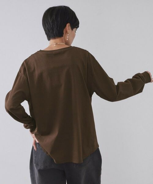 OPAQUE.CLIP / オペーク ドット クリップ カットソー | リラクシーロングTシャツ【洗濯機OK】 | 詳細9