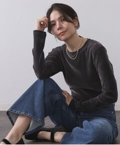 OPAQUE.CLIP / オペーク ドット クリップ カットソー | フロッキーチュールトップス【洗濯機OK】