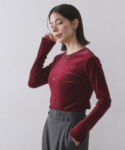 OPAQUE.CLIP / オペーク ドット クリップ カットソー | フロッキーチュールトップス【洗濯機OK】 | 詳細1