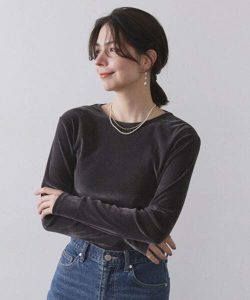 OPAQUE.CLIP / オペーク ドット クリップ カットソー | フロッキーチュールトップス【洗濯機OK】 | 詳細13