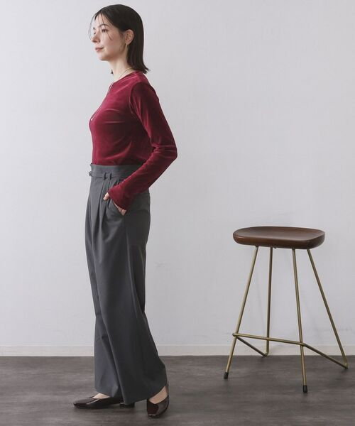 OPAQUE.CLIP / オペーク ドット クリップ カットソー | フロッキーチュールトップス【洗濯機OK】 | 詳細3