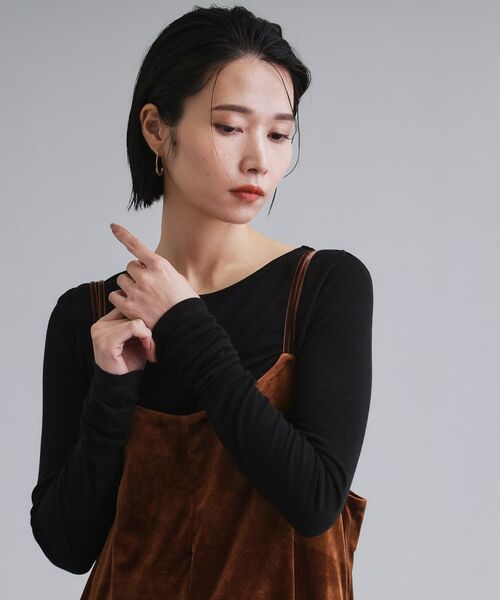 OPAQUE.CLIP / オペーク ドット クリップ カットソー | 【es】シアーリブアシメレイヤードカットソー | 詳細12