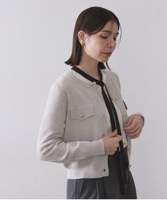 OPAQUE.CLIP / オペーク ドット クリップ カーディガン・ボレロ | モールニットクルーカーディガン【洗濯機OK】