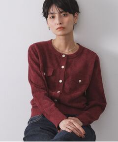 OPAQUE.CLIP / オペーク ドット クリップ カーディガン・ボレロ | モールニットクルーカーディガン【洗濯機OK】