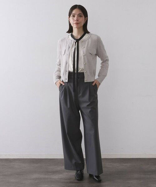 OPAQUE.CLIP / オペーク ドット クリップ カーディガン・ボレロ | モールニットクルーカーディガン【洗濯機OK】 | 詳細10