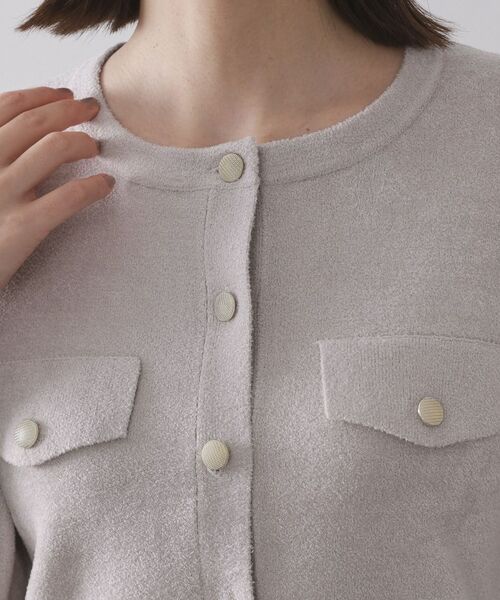 OPAQUE.CLIP / オペーク ドット クリップ カーディガン・ボレロ | モールニットクルーカーディガン【洗濯機OK】 | 詳細16