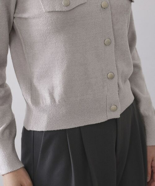 OPAQUE.CLIP / オペーク ドット クリップ カーディガン・ボレロ | モールニットクルーカーディガン【洗濯機OK】 | 詳細18