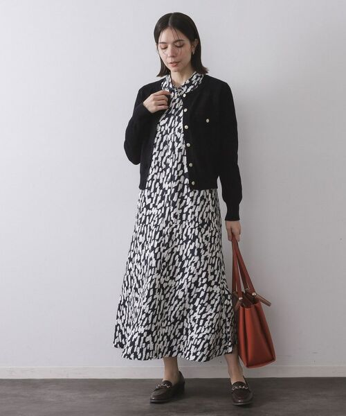 OPAQUE.CLIP / オペーク ドット クリップ カーディガン・ボレロ | モールニットクルーカーディガン【洗濯機OK】 | 詳細2