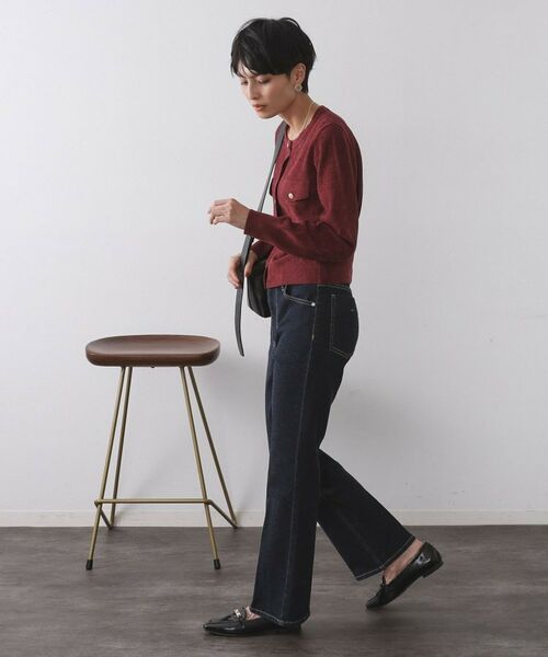 OPAQUE.CLIP / オペーク ドット クリップ カーディガン・ボレロ | モールニットクルーカーディガン【洗濯機OK】 | 詳細7