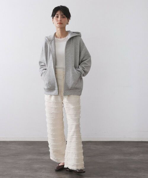 OPAQUE.CLIP / オペーク ドット クリップ カーディガン・ボレロ | ダブルジップフーディ/セットアップ対応【洗濯機OK】 | 詳細11