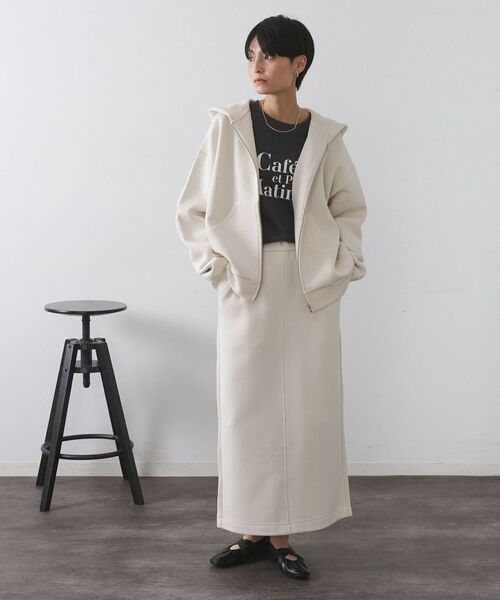 OPAQUE.CLIP / オペーク ドット クリップ カーディガン・ボレロ | ダブルジップフーディ/セットアップ対応【洗濯機OK】 | 詳細2