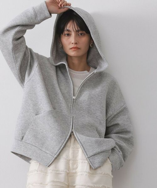 OPAQUE.CLIP / オペーク ドット クリップ カーディガン・ボレロ | ダブルジップフーディ/セットアップ対応【洗濯機OK】 | 詳細9