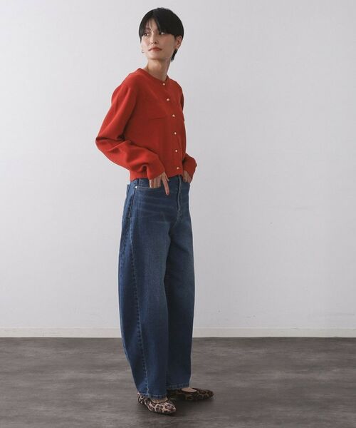 OPAQUE.CLIP / オペーク ドット クリップ カーディガン・ボレロ | 《andGIRL掲載》金ボタンニットカーディガン/衿取り外し可【洗濯機OK】 | 詳細13