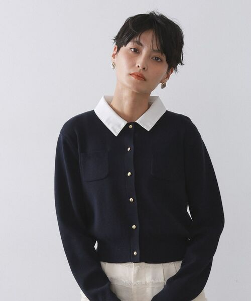 OPAQUE.CLIP / オペーク ドット クリップ カーディガン・ボレロ | 《andGIRL掲載》金ボタンニットカーディガン/衿取り外し可【洗濯機OK】 | 詳細17