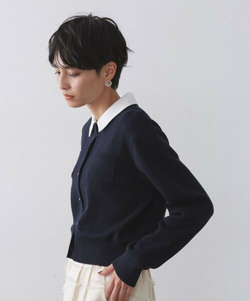 OPAQUE.CLIP / オペーク ドット クリップ カーディガン・ボレロ | 《andGIRL掲載》金ボタンニットカーディガン/衿取り外し可【洗濯機OK】 | 詳細18