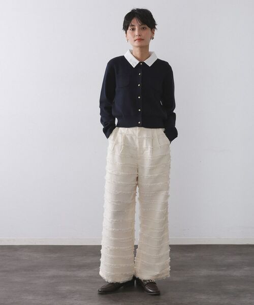 OPAQUE.CLIP / オペーク ドット クリップ カーディガン・ボレロ | 《andGIRL掲載》金ボタンニットカーディガン/衿取り外し可【洗濯機OK】 | 詳細19