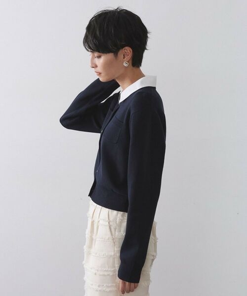 OPAQUE.CLIP / オペーク ドット クリップ カーディガン・ボレロ | 《andGIRL掲載》金ボタンニットカーディガン/衿取り外し可【洗濯機OK】 | 詳細23