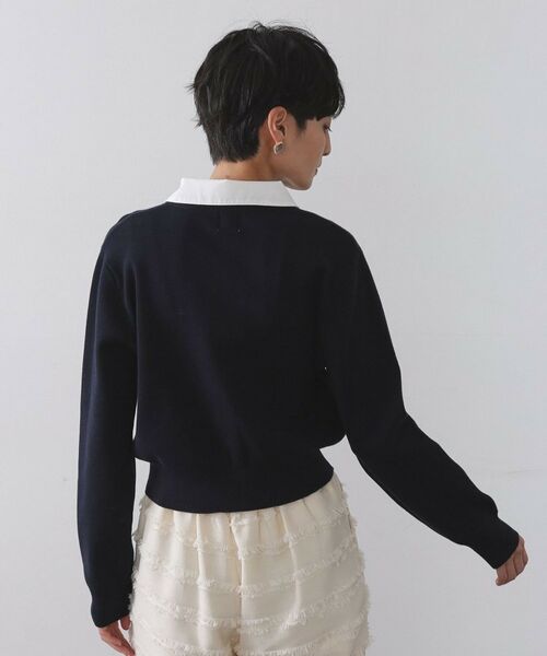 OPAQUE.CLIP / オペーク ドット クリップ カーディガン・ボレロ | 《andGIRL掲載》金ボタンニットカーディガン/衿取り外し可【洗濯機OK】 | 詳細24